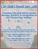 City Hall Closure & Waste Pick-Up Delay